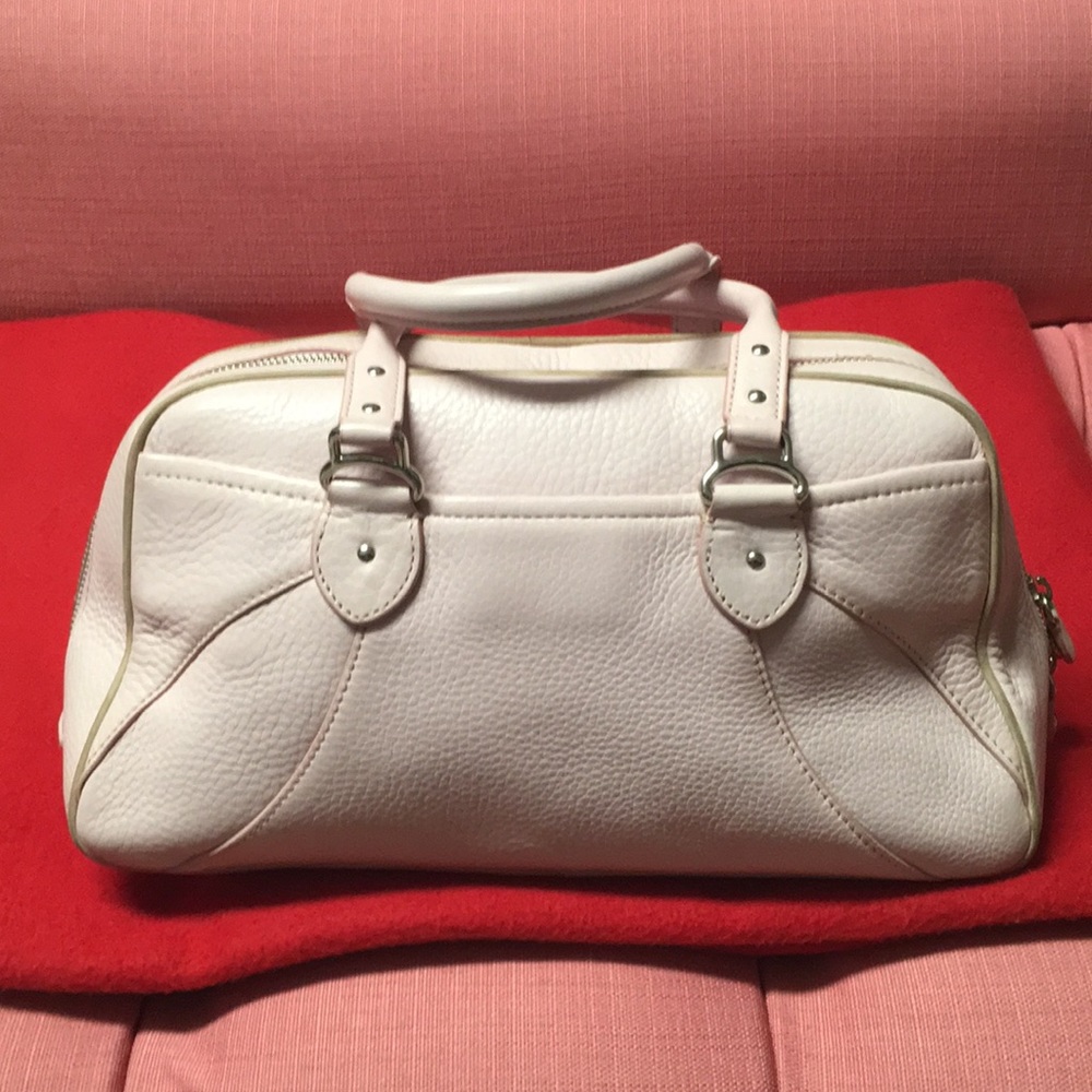 Purse purge: baby pink Cole Haan purse.